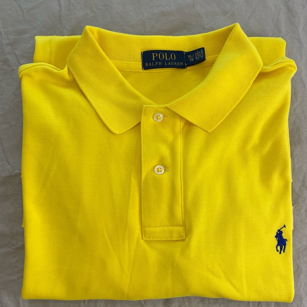 Polo Ralph Lauren Men’s Yellow Short Sleeve Shirt - Picture 4 of 6